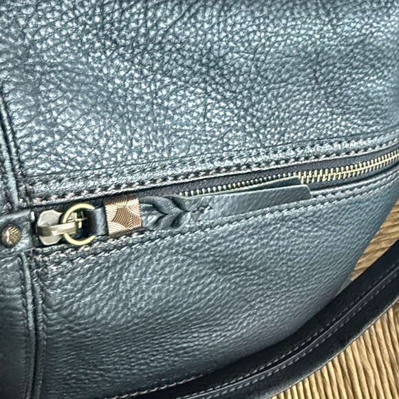 The Sak Black pebbled Leather Hobo Bag purse - Picture 8 of 16